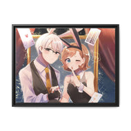 Itsuki Sumeragi and Kaede Manyuda Canvas Framed Art Print