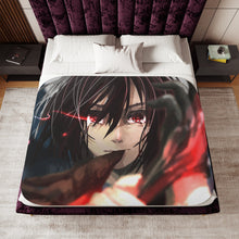 Load image into Gallery viewer, Mikasa Ackerman Sherpa Blanket
