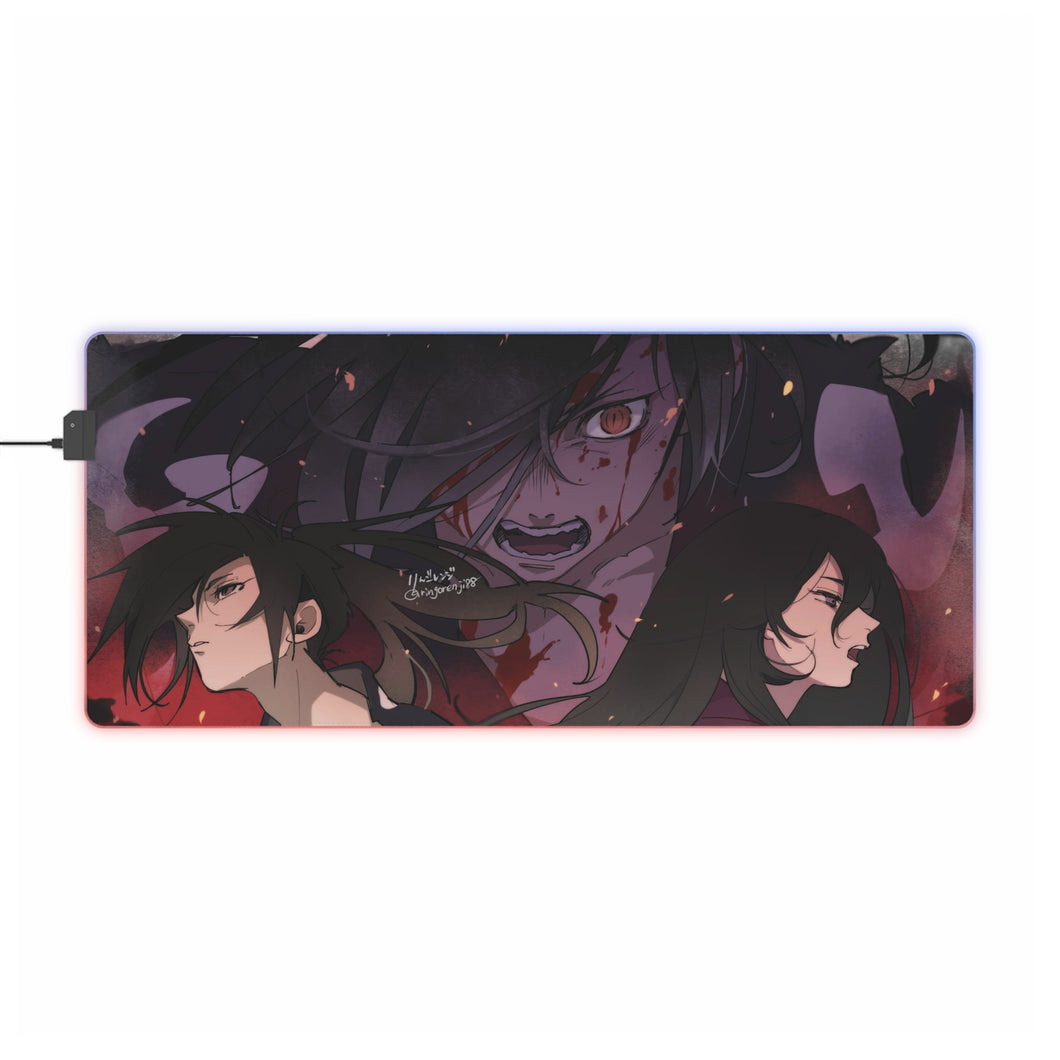 Hyakkimaru and Mio RGB LED Mouse Pad (Desk Mat)