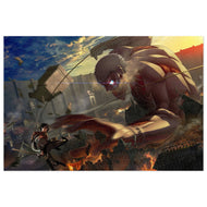 Mikasa Fighting With Armored Titan Jigsaw Puzzle