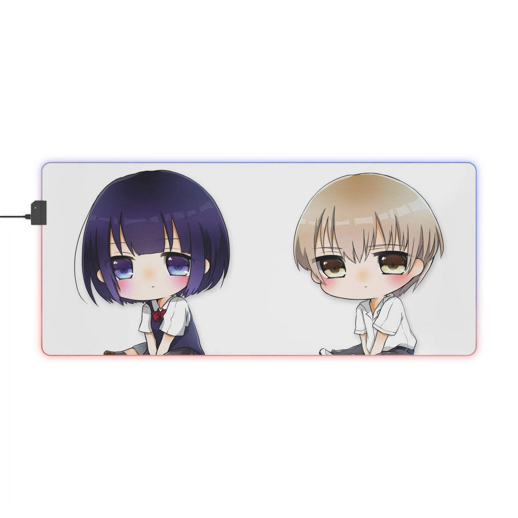 Kuzu No Honkai Hanabi Yasuraoka, Mugi Awaya RGB LED Mouse Pad (Desk Mat)