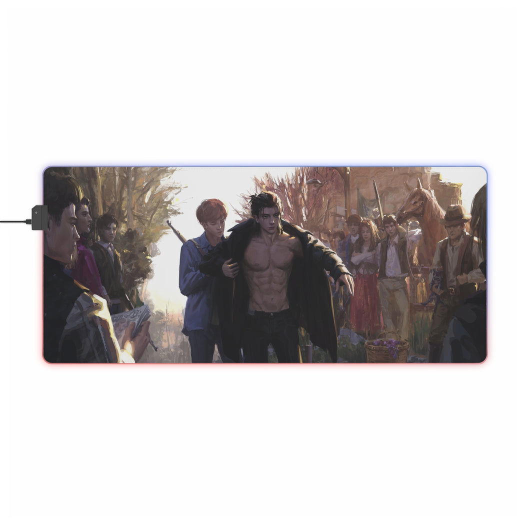Anime Attack On Titan RGB LED Mouse Pad (Desk Mat)