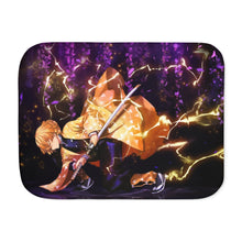 Load image into Gallery viewer, Demon Slayer: Kimetsu no Yaiba Zenitsu Agatsuma Sherpa Blanket
