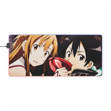 Load image into Gallery viewer, Kirito And Asuna RGB LED Mouse Pad (Desk Mat)
