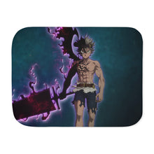 Load image into Gallery viewer, Black Clover Asta Sherpa Blanket
