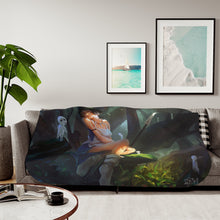 Load image into Gallery viewer, Anime Princess Mononoke Sherpa Blanket
