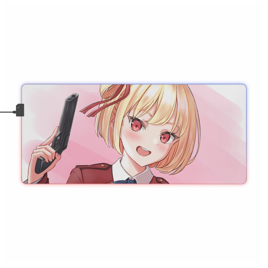 Lycoris Recoil Chisato Nishikigi RGB LED Mouse Pad (Desk Mat)