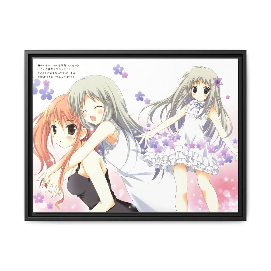 Anohana Canvas Framed Art Print