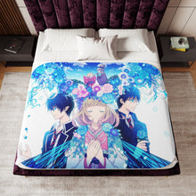 Load image into Gallery viewer, Rin,Yukio and Shiemi Sherpa Blanket
