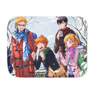 Hinata Shouyou, Kageyama Tobio, Yachi Hitoka Sherpa Blanket