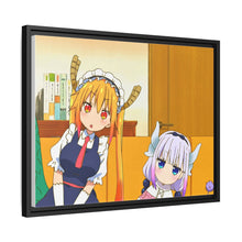Load image into Gallery viewer, Miss Kobayashi&#39;s Dragon Maid Kanna Kamui, Kobayashi San Chi No Maid Dragon, Tohru Canvas Framed Art Print
