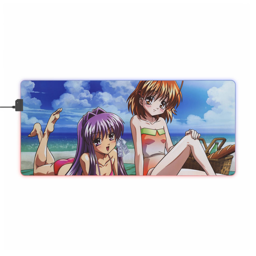 Clannad Nagisa Furukawa, Kyou Fujibayashi RGB LED Mouse Pad (Desk Mat)