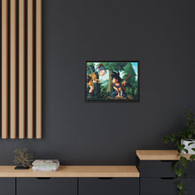Load image into Gallery viewer, Bulma and Goku Canvas Framed Art Print

