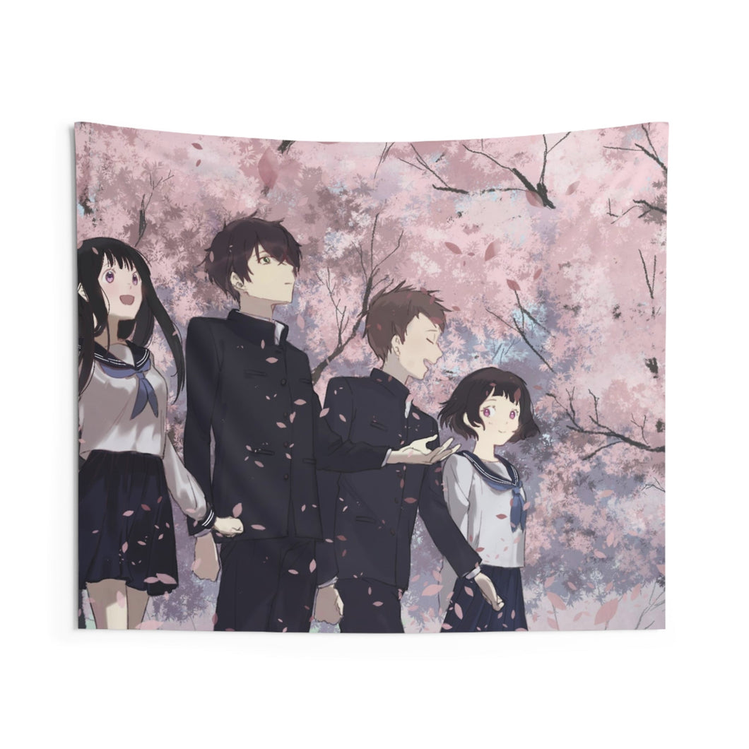 Hyouka Eru Chitanda, Satoshi Fukube, Mayaka Ibara Indoor Wall Tapestry