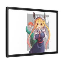 Load image into Gallery viewer, Miss Kobayashi&#39;s Dragon Maid Kobayashi, Kobayashi-san Chi No Maid Dragon, Miss Kobayashi S Dragon Maid, Tohru Canvas Framed Art Print
