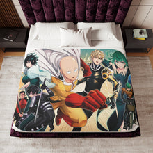 Load image into Gallery viewer, Anime One-Punch Man Sherpa Blanket
