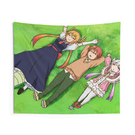 Miss Kobayashi's Dragon Maid Kanna Kamui, Kobayashi, Kobayashi San Chi No Maid Dragon, Tohru Indoor Wall Tapestry