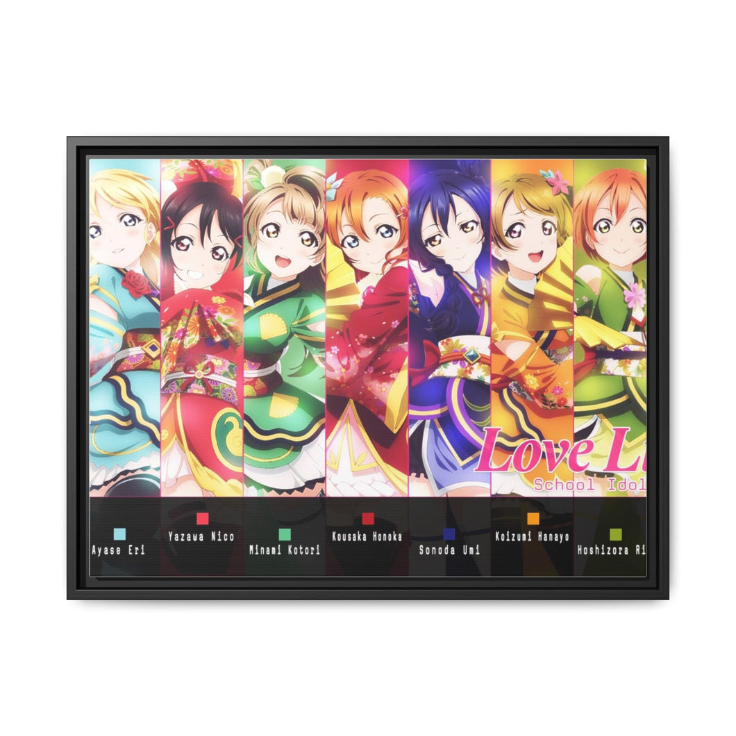 Anime Love Live! Canvas Framed Art Print