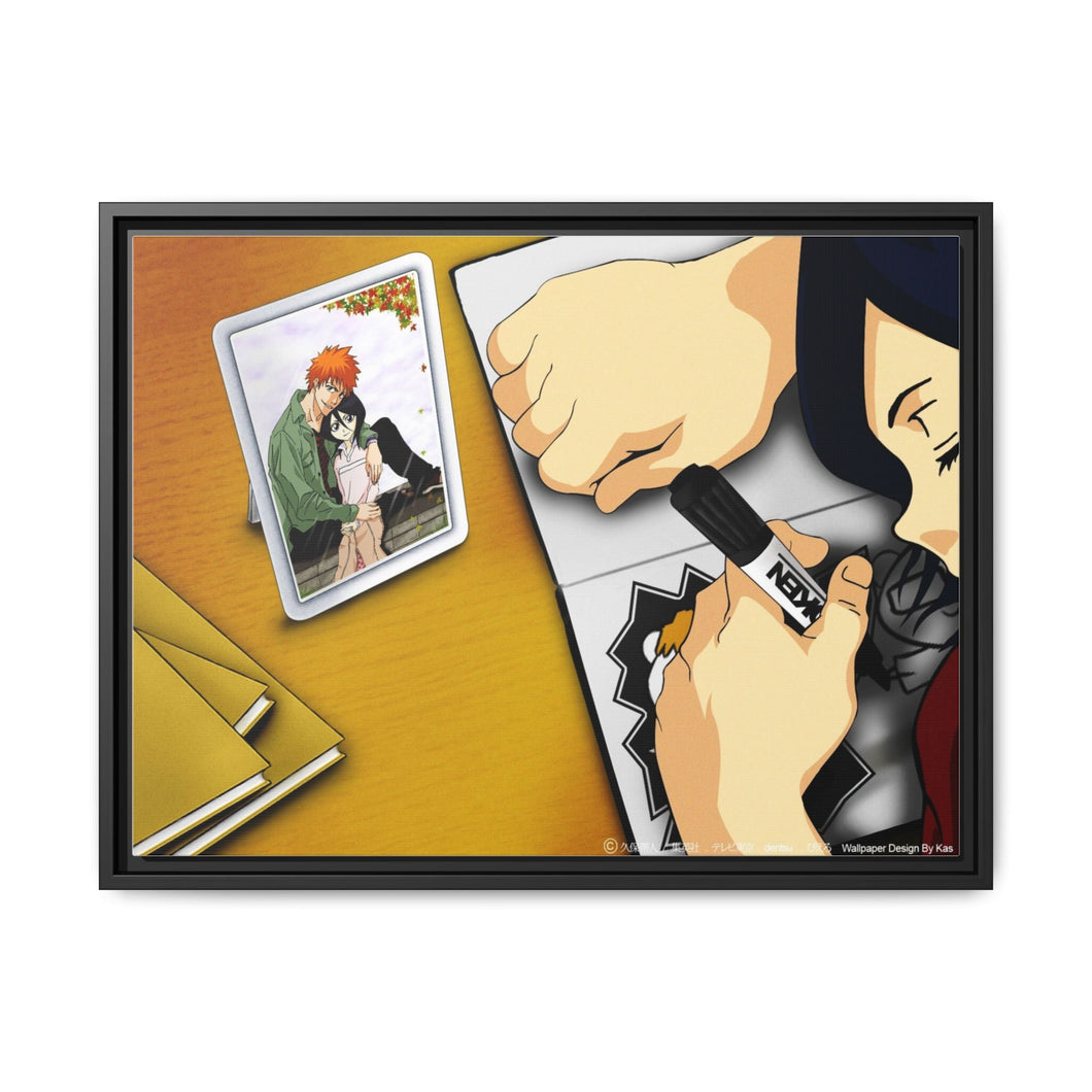 Anime Bleachr Canvas Framed Art Print