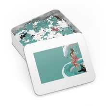 Load image into Gallery viewer, Minimalist Chihiro, Haku, and No-face Jigsaw Puzzle
