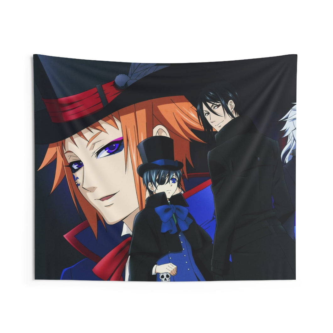 Black Butler Indoor Wall Tapestry