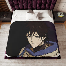 Load image into Gallery viewer, Black Clover Yuno Sherpa Blanket
