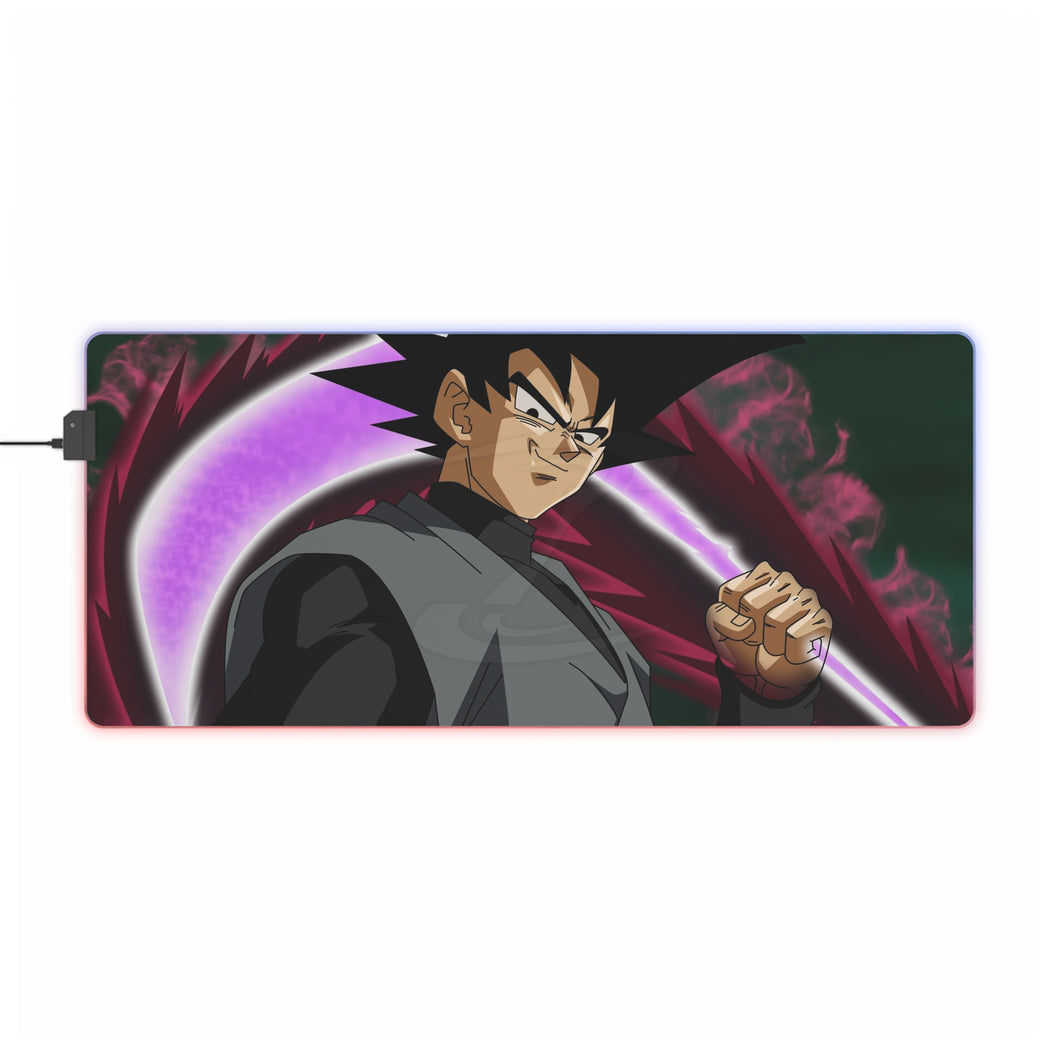 Black RGB LED Mouse Pad (Desk Mat)