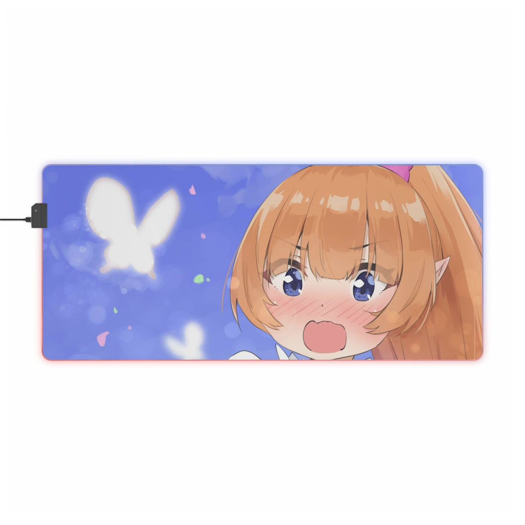 Is It Wrong To Try To Pick Up Girls In A Dungeon? RGB LED Mouse Pad (Desk Mat)