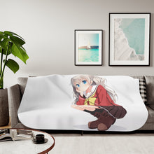 Load image into Gallery viewer, Nao Tomori sitting Sherpa Blanket
