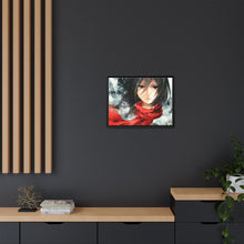 Load image into Gallery viewer, Attack of titan - Mikasa Canvas Framed Art Print
