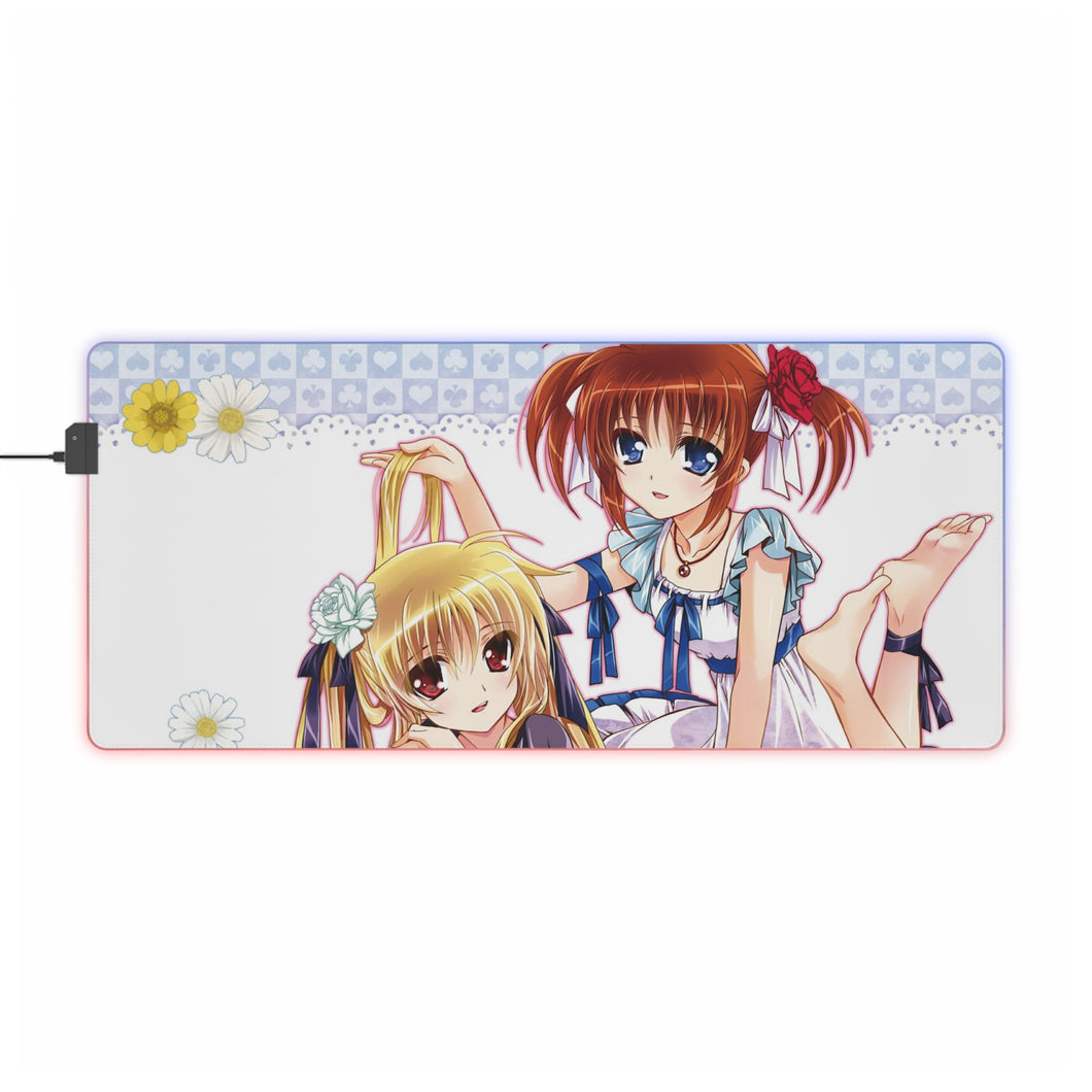 Magical Girl Lyrical Nanoha RGB LED Mouse Pad (Desk Mat)