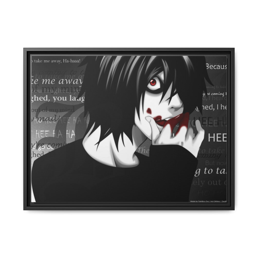 Anime Death Note Canvas Framed Art Print