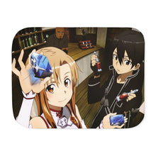 Load image into Gallery viewer, Kirito and Asuna Sherpa Blanket
