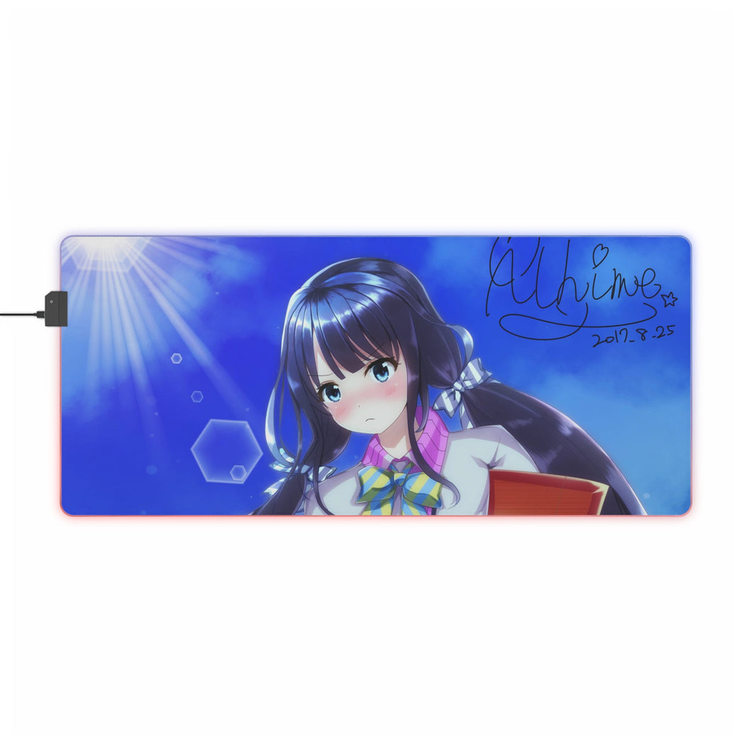 Masamune-kun's Revenge Aki Adagaki RGB LED Mouse Pad (Desk Mat)