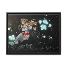 Load image into Gallery viewer, Asuna and Kirito Canvas Framed Art Print
