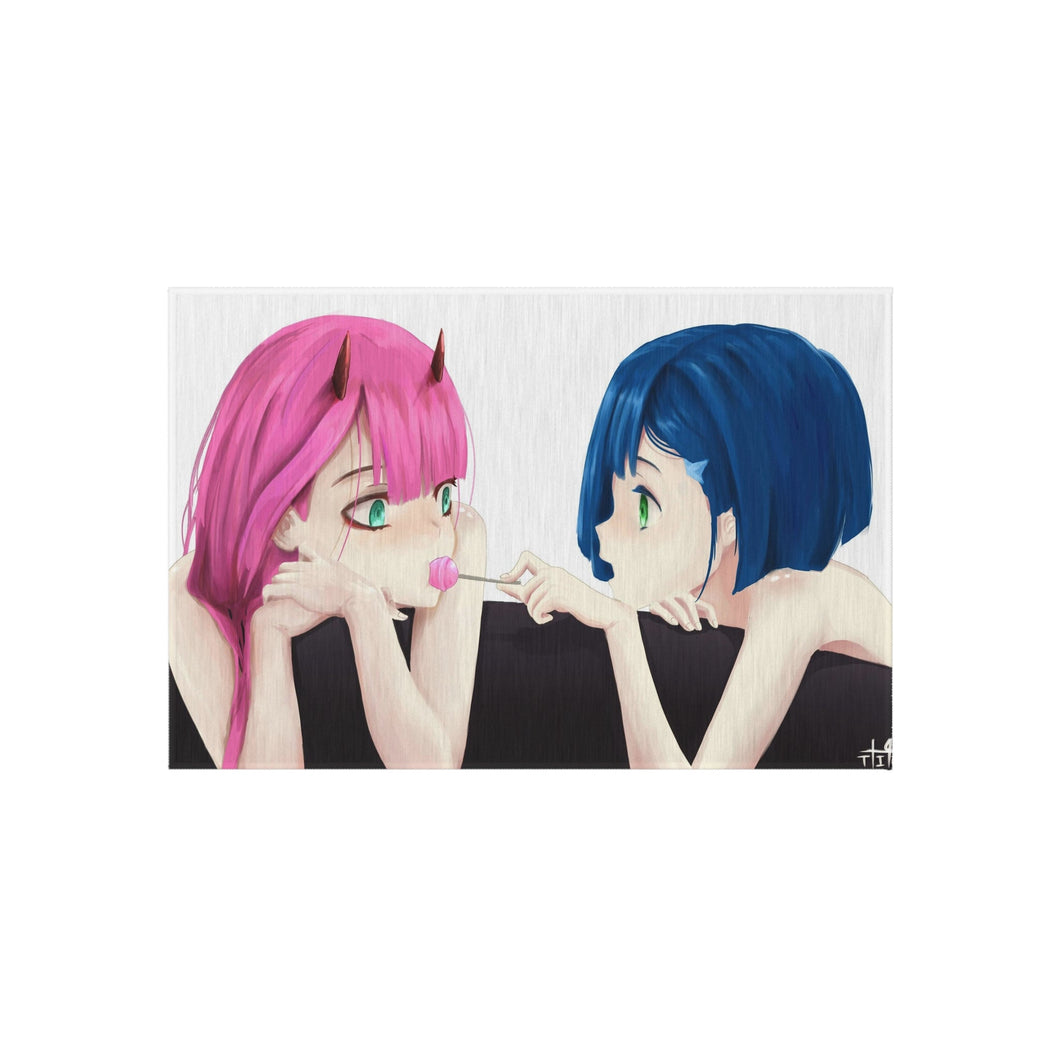 Zero Two and Ichigo Rug