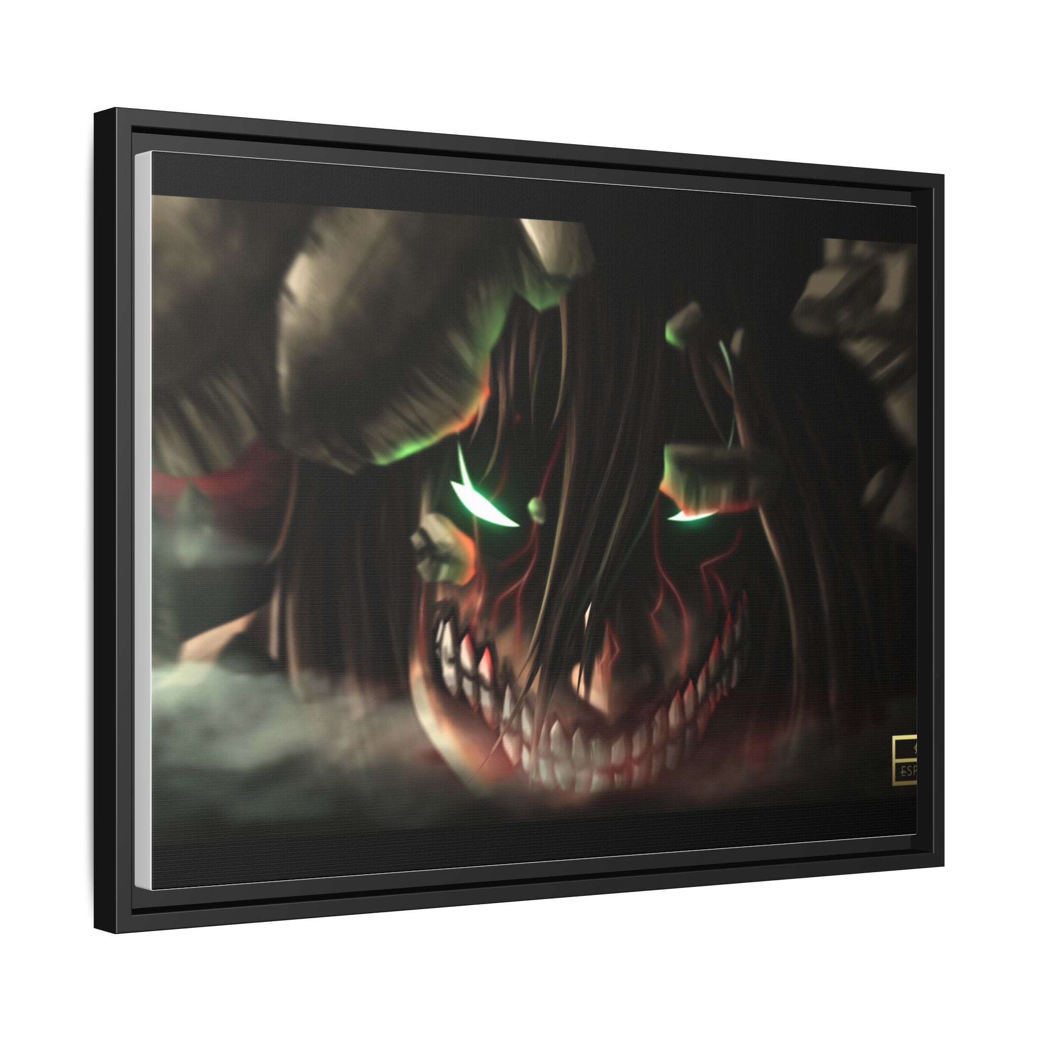 Load image into Gallery viewer, Eren Yeager (Titan) Canvas Framed Art Print