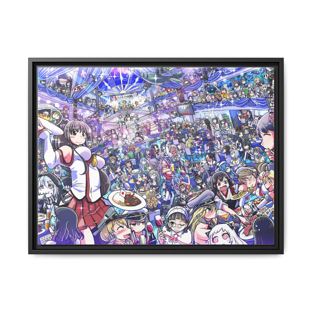 Anime Kantai Collection Canvas Framed Art Print