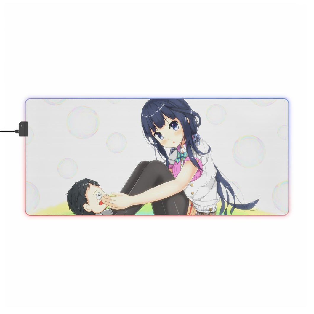 Masamune-kun's Revenge Aki Adagaki RGB LED Mouse Pad (Desk Mat)