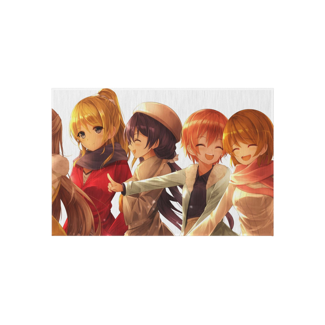Love Live! Maki Nishikino, Kotori Minami, Umi Sonoda, Honoka Kousaka, Rin Hoshizora Rug