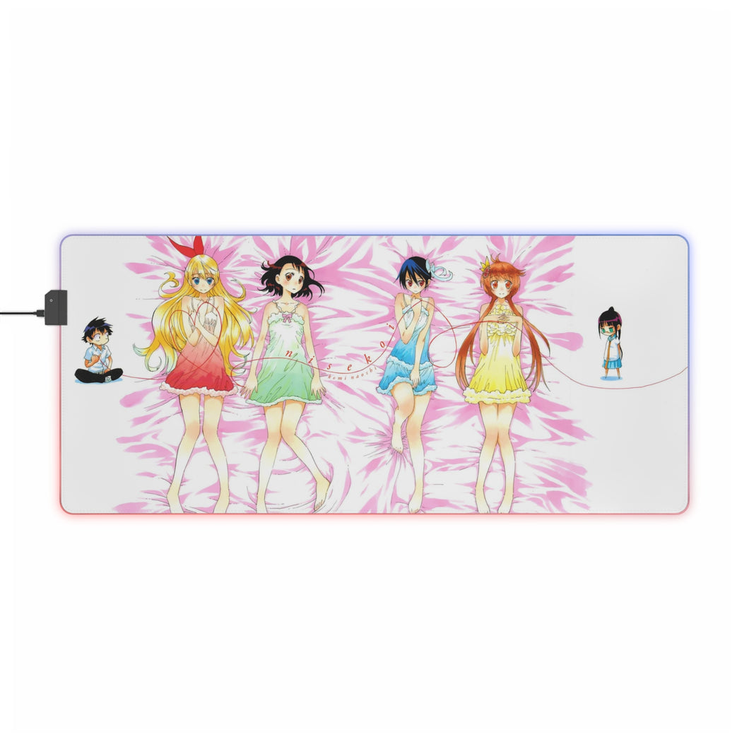 Nisekoi Chitoge Kirisaki, Kosaki Onodera, Seishirou Tsugumi, Marika Tachibana, Ruri Miyamoto RGB LED Mouse Pad (Desk Mat)