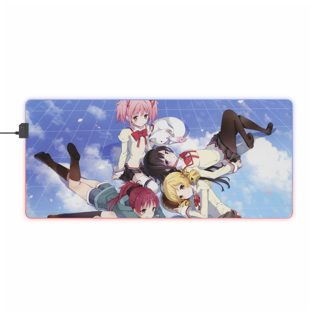 Puella Magi Madoka Magica RGB LED Mouse Pad (Desk Mat)