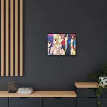 Load image into Gallery viewer, Fairy Tail Natsu Dragneel, Erza Scarlet, Gray Fullbuster, Lucy Heartfilia, Wendy Marvell Canvas Framed Art Print
