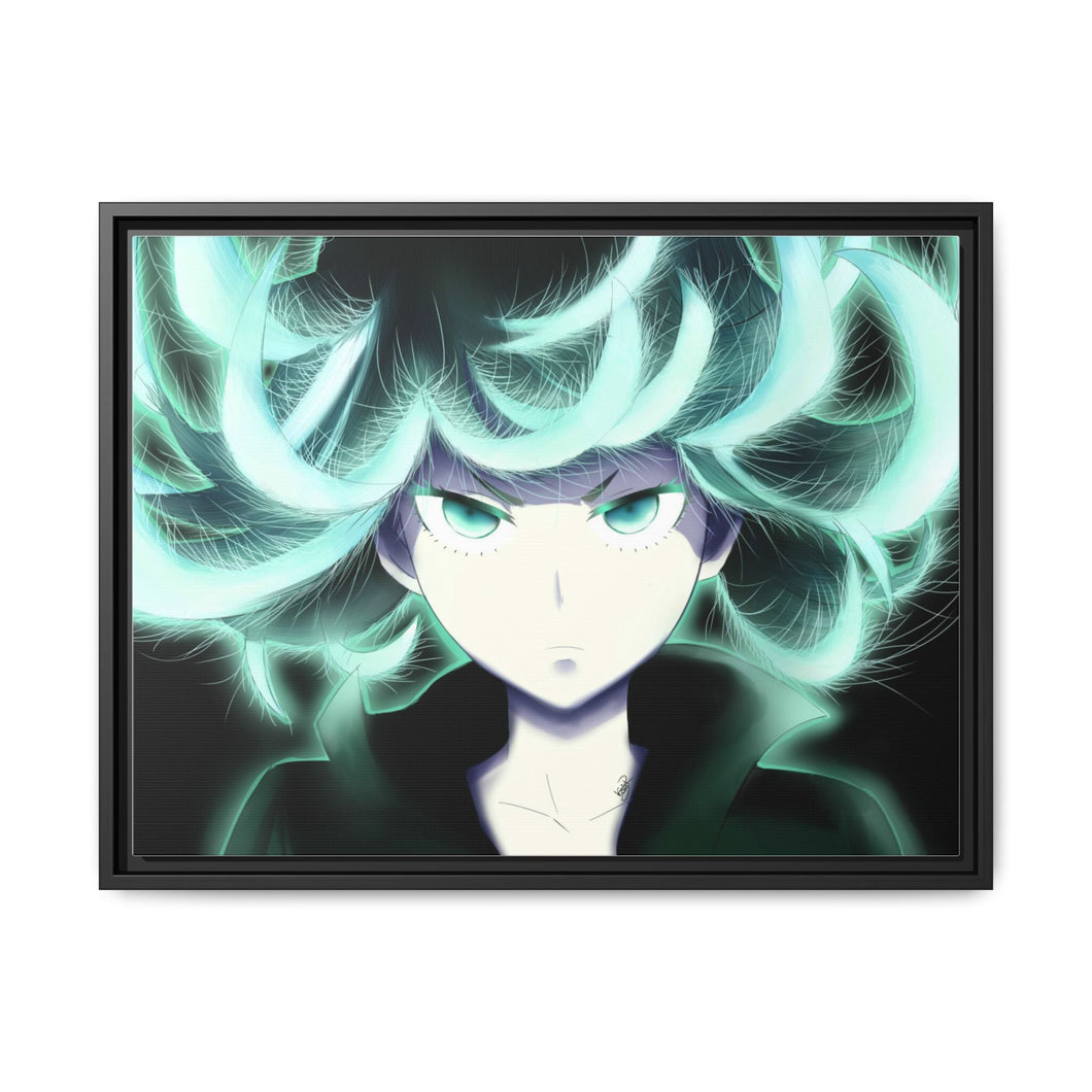 Tatsumaki Canvas Framed Art Print