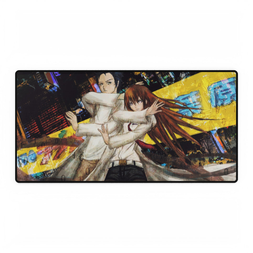 Makise Kurisu & Rintaro Okabe Mouse Pad (Desk Mat)