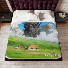 Load image into Gallery viewer, Howl&#39;s Moving Castle Sherpa Blanket
