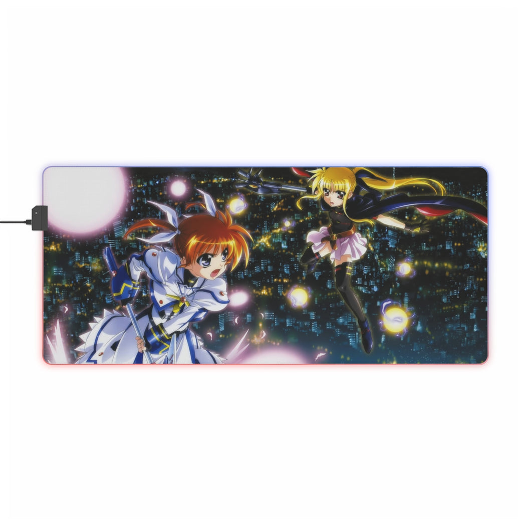 Magical Girl Lyrical Nanoha RGB LED Mouse Pad (Desk Mat)