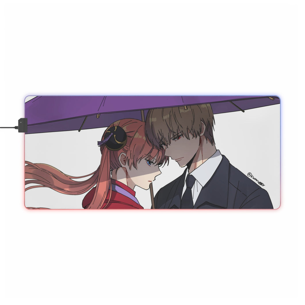Gintama Kagura, Okita Sougo RGB LED Mouse Pad (Desk Mat)