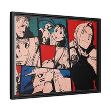 Load image into Gallery viewer, FullMetal Alchemist - Scar , Edward , Alphonse , Winry , Olivier , May  &amp; Shao Canvas Framed Art Print

