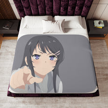Load image into Gallery viewer, Rascal Does Not Dream Of Bunny Girl Senpai Sherpa Blanket
